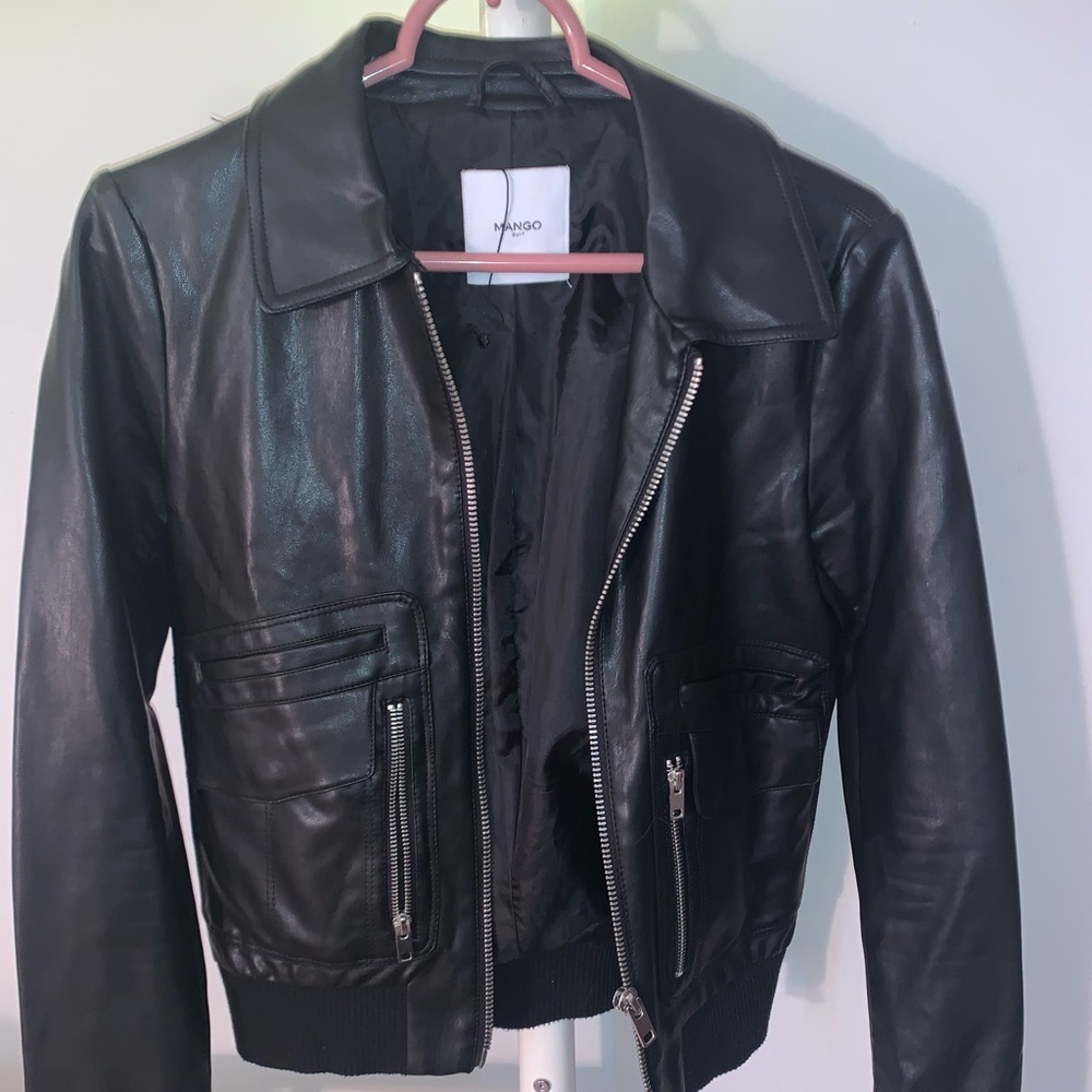 Mango Leather Jacket